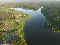 lac-val-joly vue aerienne - Eppe Sauvage - Etang fédéral - Parcours famille